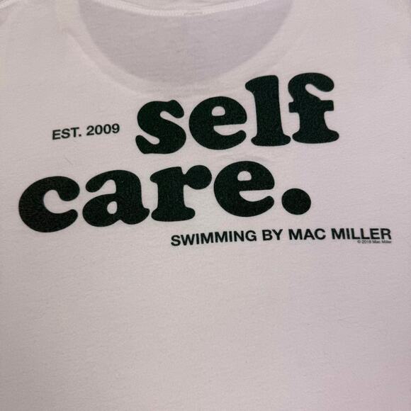 Mac miller swimming self care tshirt merch size M green white - Picture 4 of 5